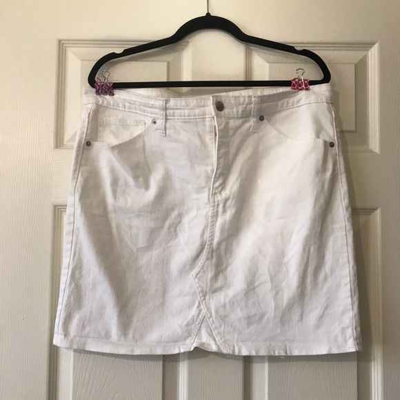 white jean skirt target